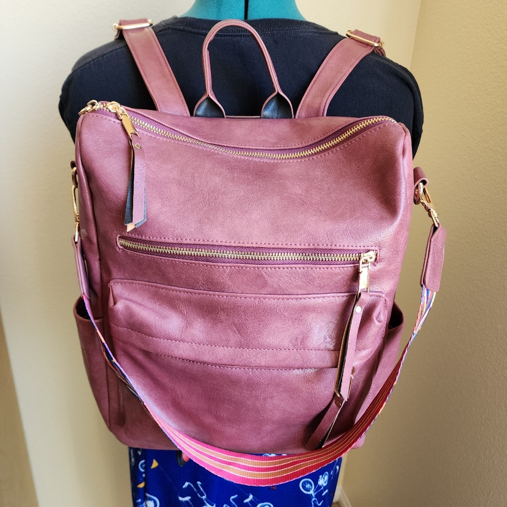 Rose Brielle Convertable Bag Backpack Handbag Dia… - image 4